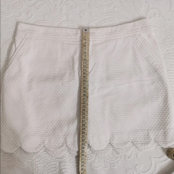 Lilly Pulitzer Skort White Scalloped Colette - Picture 7 of 9